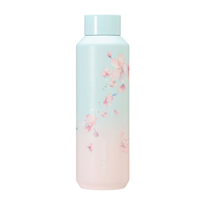 Starbucks Botella de acero inoxidable degradado azul pálido 591ml SAKURA2025