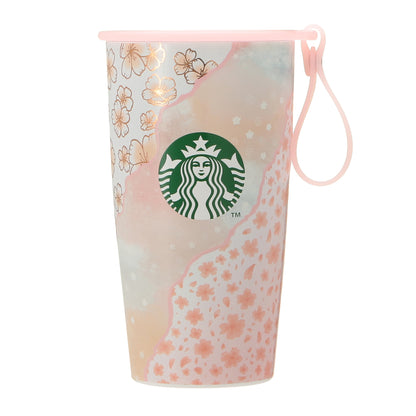 Starbucks Botella de acero inoxidable en capas con forma de copa con correa 355 ml SAKURA2025