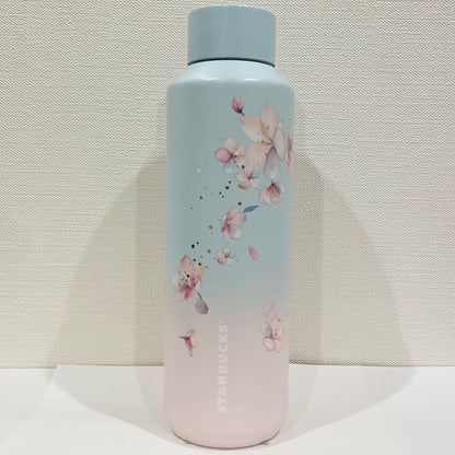 Starbucks Botella de acero inoxidable degradado azul pálido 591ml SAKURA2025